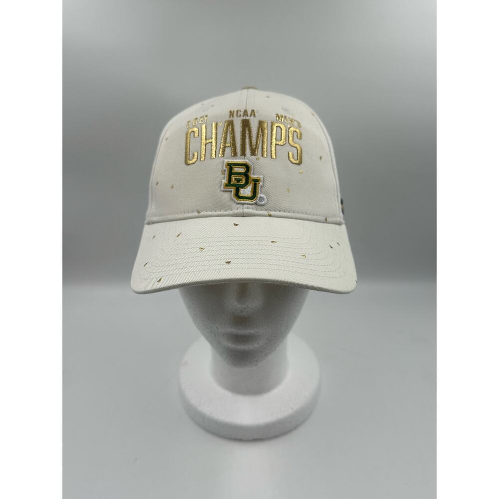Nike BU 2021 NCAA Champs Snapback Hat Cap - White